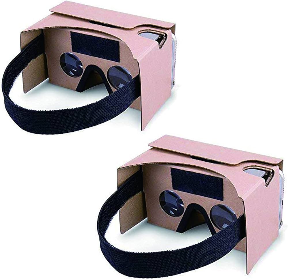 Buy Google Cardboard,2 Pack VR Headsets 3D Box Virtual Reality